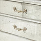 PAINTED SILVER & MIRRORED SIX DRAWER DRESSER