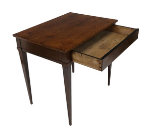 REGENCY STYLE MAHOGANY DESK WITH SINGLE DRAWER