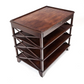 REGENCY STYLE FOUR TIER MAHOGANY SIDE TABLE