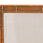 BRONZE TONE FAUX BAMBOO FRAME MIRROR