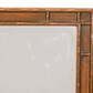 BRONZE TONE FAUX BAMBOO FRAME MIRROR