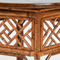ASIAN BAMBOO TABLE WITH REMOVABLE LACQUERED OCTAGONAL TOP
