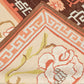 BROWN & PEACH CHINOISERIE STYLE ROOM SIZE RUG