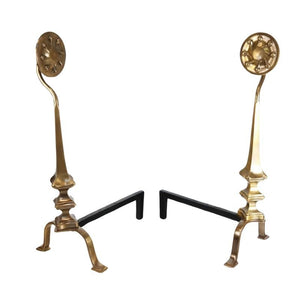 PR. ART DECO STYLE ANDIRONS