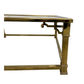 VINTAGE MASTERCRAFT STYLE BRASS AND GLASS SQUARE COFFEE TABLE