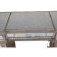 SILVER GILTWOOD MIRRORED VANITY DESK