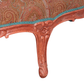 LOUIS XV STYLE PAINTED AND UPHOLSTERED CORNER BENCH