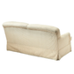 CONTEMPORARY CREAM UPHOLSTERED LOVESEAT