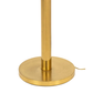 ART DECO STYLE BRASS TORCHIERE WITH MILK GLASS SHADE