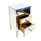 MIRRORED THREE DRAWER SMALL CHEST OR SIDE TABLE
