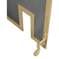 BRASS FRAMED FIREPLACE SCREEN