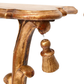 PAIR OF ROCOCO STYLE GILTWOOD WALL CONSOLES WITH TASSEL DETAIL