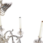 EIGHT ARM WILLIAMSBURG STYLE SILVER CHANDELIER
