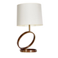 SCULPTURAL MODERNIST BRASS TABLE LAMP