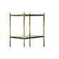 VINTAGE BRASS ETAGERE WITH FIVE GRANITE SHELVES