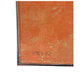 ABSTRACT TANGERINE COLORED SCREENPRINT FRAMED AND SIGNED STAMOS
