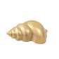 LARGE GOLD PLATED CERAMIC SHELL BY RON DIER