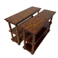PAIR OF REGENCY STYLE MAHOGANY ETAGERES