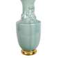 SPITZMILLER CHINESE CELADON LAMP WITH DRAGON DETAIL AND GILT BASE