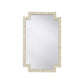 WHITE AND CREAM BONE MIRROR