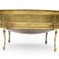 NEOCLASSICAL FRENCH INSPIRED BRASS FOOTED JARDINERE