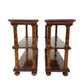 PAIR OF REGENCY STYLE MAHOGANY ETAGERES