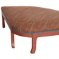 LOUIS XV STYLE PAINTED AND UPHOLSTERED CORNER BENCH