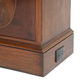 GRAND GOTHIC REVIVAL ENGLISH MAHOGANY BOOKCASE WITH GLASS PANEL DOORS