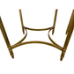 PAIR OF NEOCLASSICAL STYLE GILT METAL AND GLASS SIDE TABLES