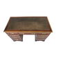 VINTAGE MING STYLE MAHOGANY AND BRASS CAMPAIN STYLE DESK