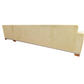 NEUTRAL EDWARD FERRELL NAIL HEAD UPHOLSTERED SECTIONAL SOFA