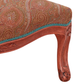 LOUIS XV STYLE PAINTED AND UPHOLSTERED CORNER BENCH