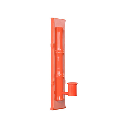 REED CANDLE SCONCE -CORAL