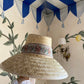 Amaryllis Sun Hat - White Wide & Short Grosgrain Ribbon