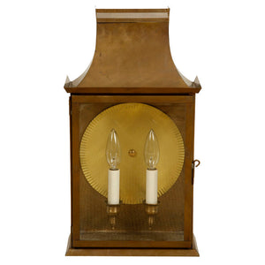 BRASS LANTERN WITH PIERCED DETAIL