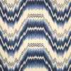 FLAMBE - INDOOR FABRIC - IZNIK BLUE ON IVORY