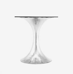 SILVER HAMMERED DINING TABLE BASE