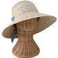 Clematis Bucket Hat - Meg Braff Designs "Picwic Stripe" Fabric Ribbon - Turquoise