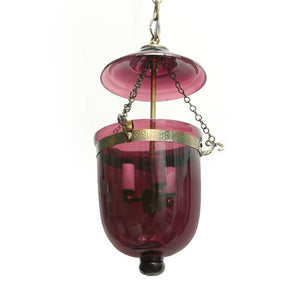 CUSTOM AMETHYST GLASS HURRICANE LANTERN