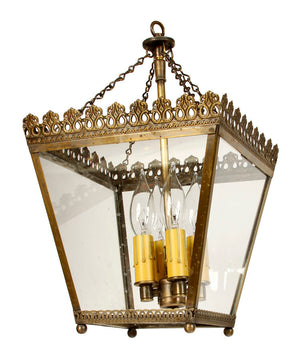 CUSTOM EUROPEAN BRASS SQUARE LANTERN