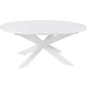 WHITE SATIN PEARL DINING TABLE