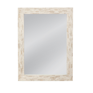 OFF WHITE BONE INLAY MIRROR