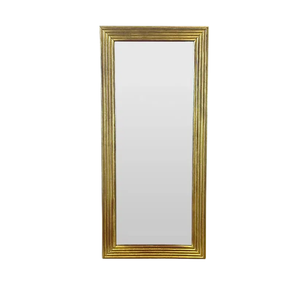 VINTAGE GILTWOOD RIBBED FRAME RECTANGULAR MIRROR