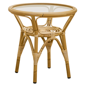 OUTDOOR RATTAN INSPIRED SIDE TABLE
