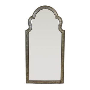 SILVER PAINTED ARCH TOP MIRROR