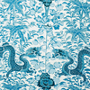 FORBIDDEN CITY - INDOOR FABRIC - DRAGON BLUES