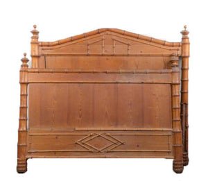 ENGLISH REGENCY FAUX BAMBOO BED