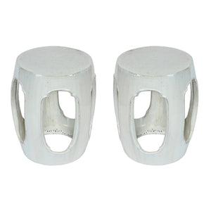 BLANC DE CHINE MING STYLE GARDEN STOOL