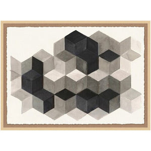 GEOMETRIC STUDY IN BLONDE FRAME