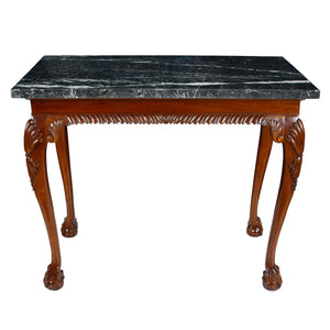 GEORGE III STYLE MARBLE TOP CONSOLE